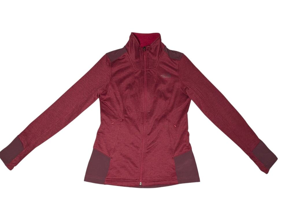 The North Face Women's Small Shastina Stretch Full-Zip Fleece Jacket S Burgundy